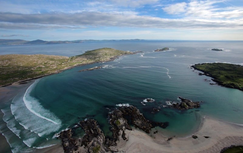 Aerial Derrynane on the Wild Atlantic Way by Valerie O'Sullivan