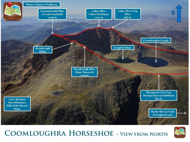 Coomloughra Horseshoe Route Photo - MacGillycuddys Reeks, Kerry