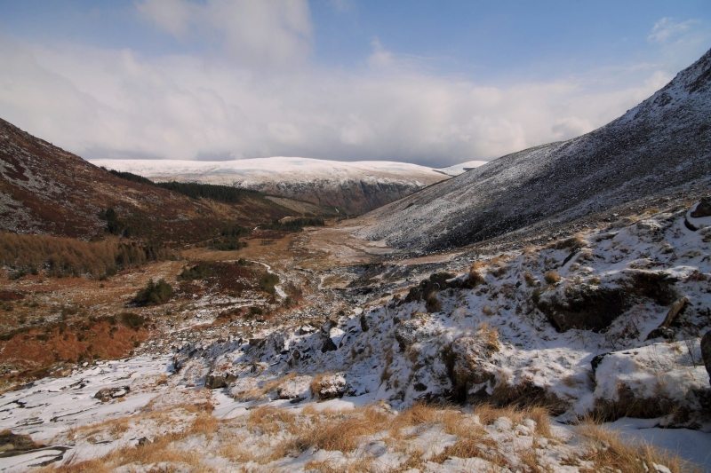 Glenmalure Valley, Lugnaquilla Mountain Walk Trail, Co Wicklow. Image Peter Murray Irelands Best Walks