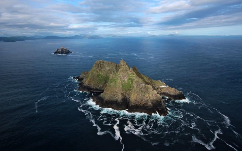 The Skelligs Aerial on the Wild Atlantic Way by Valerie O'Sullivan
