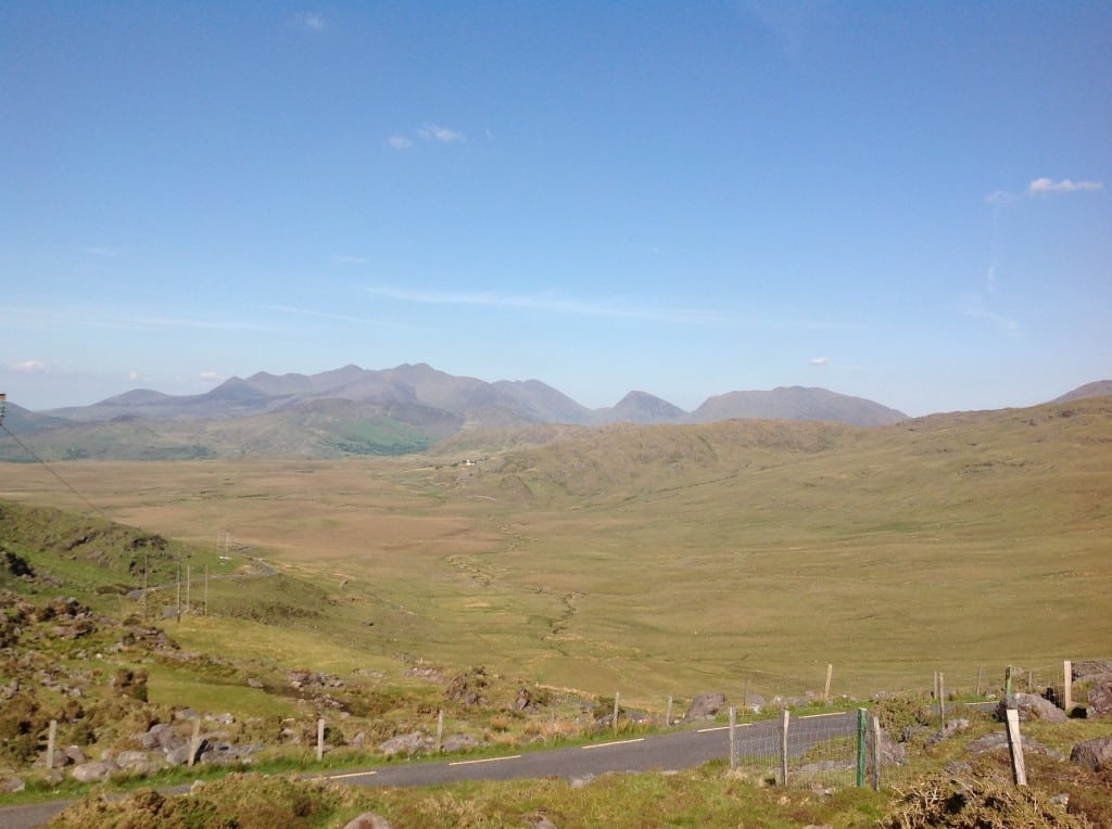 View East to the Reeks from Bealach Oisin