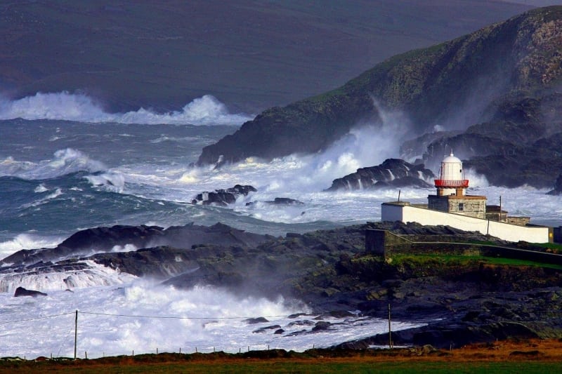 Cool Atlantic breeze, Valentia Island Lighthouse, Co. Kerry on the Wild Atlantic Way by Valerie O'Sullivan