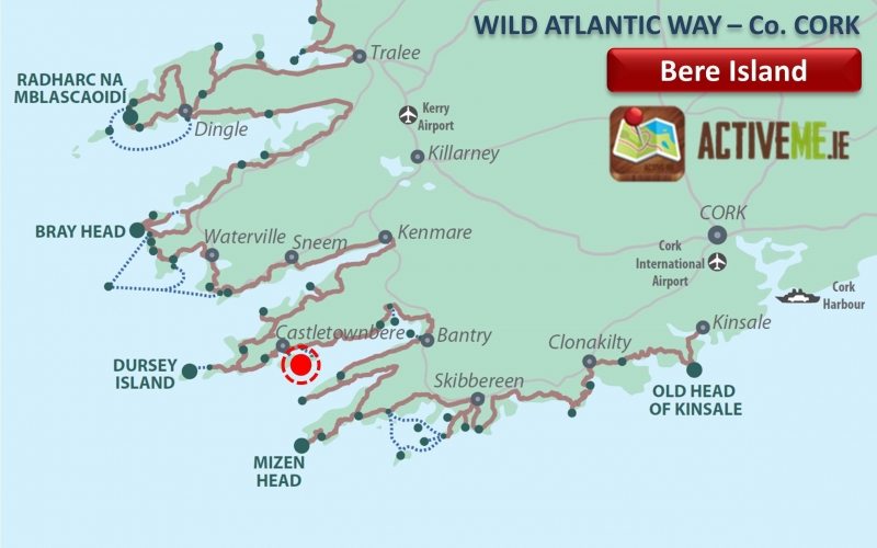 Bere Island Bear, Bantry, West Cork, Wild Atlantic Way Map, Discovery Point, Ireland ActiveMe Travel Guide