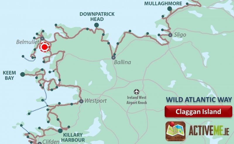 Claggan Island, Achill, Co Mayo, Wild Atlantic Way Map, Ireland ActiveMe Travel Guide