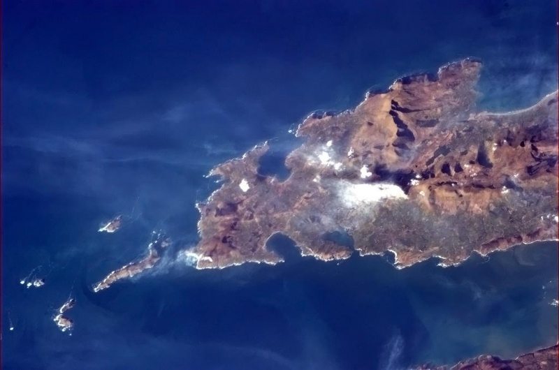 Dingle bay from Space, Co. Kerry, Wild Atlantic Way, Ireland by Col Chris Hadfield