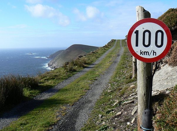 Dursey Island Speed Sign, Cork, Wild Atlantic Way, Ireland