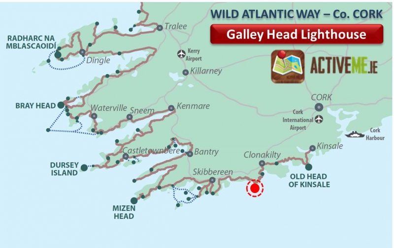 Galley Head Lighthouse, West Cork, Wild Atlantic Way Route Map, Discovery Point, Ireland ActiveMe Travel Guide