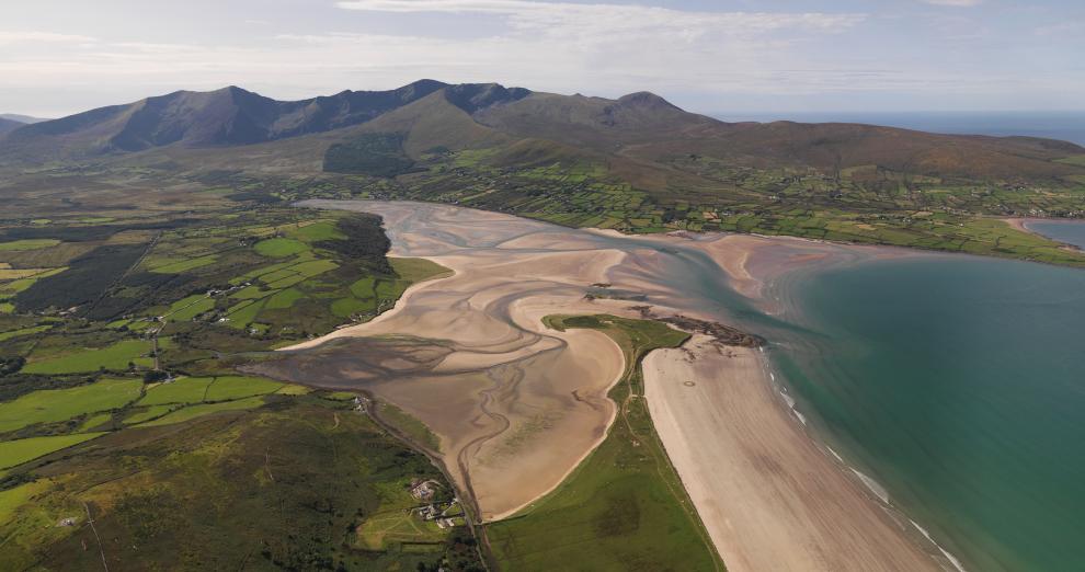 Cloghane and Brandon Mountains, Tralee and Brandon Bay, Dingle Peninsula, Wild Atlantic Way, Co. Kerry, Ireland