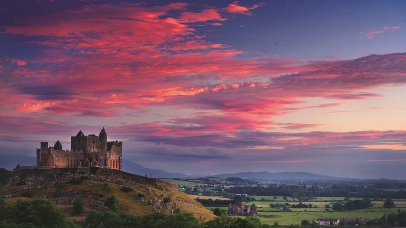 Rock of Cashel, Ancient seat of King of Munster, Co. Tipperary, Munster Vales in Irelands Ancient East