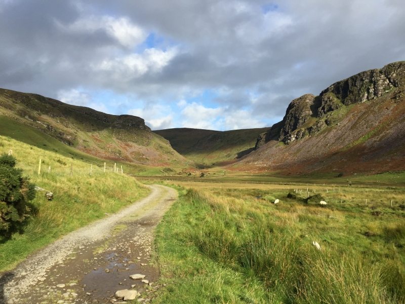 Annascaul Lake Valley Walking Route near Tralee, Co Kerry on the Wild Atlantic Way