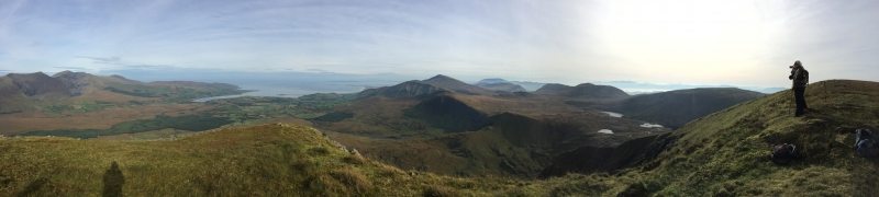 View north from Houlihans Bean and Slievanea above Conor Pass, Wild Atlantic Way